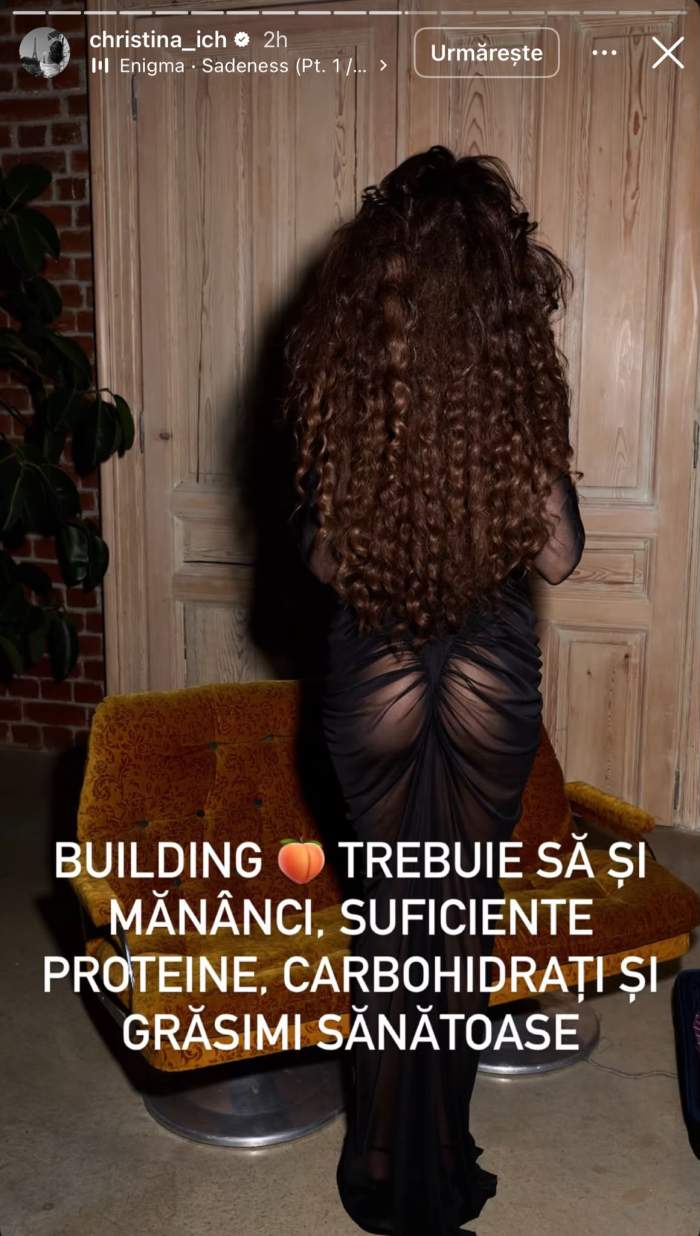 Christina Ich, cu posteriorul la vedere