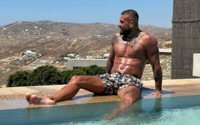 Narcis Bujor, în piscină