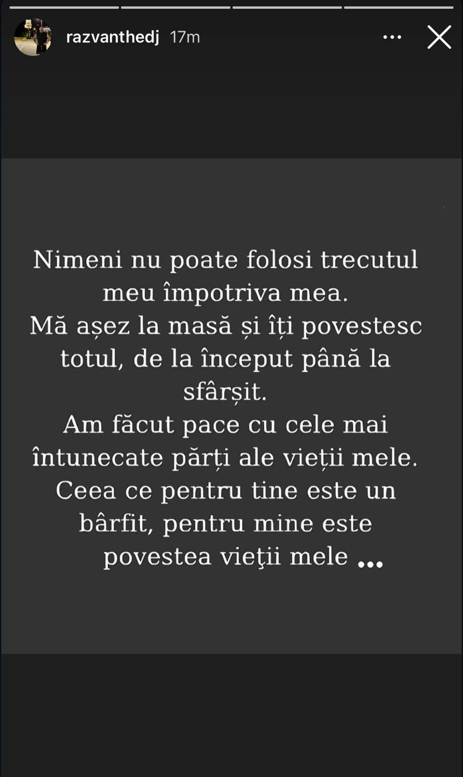 mesajul lui Răzvan Kovacs