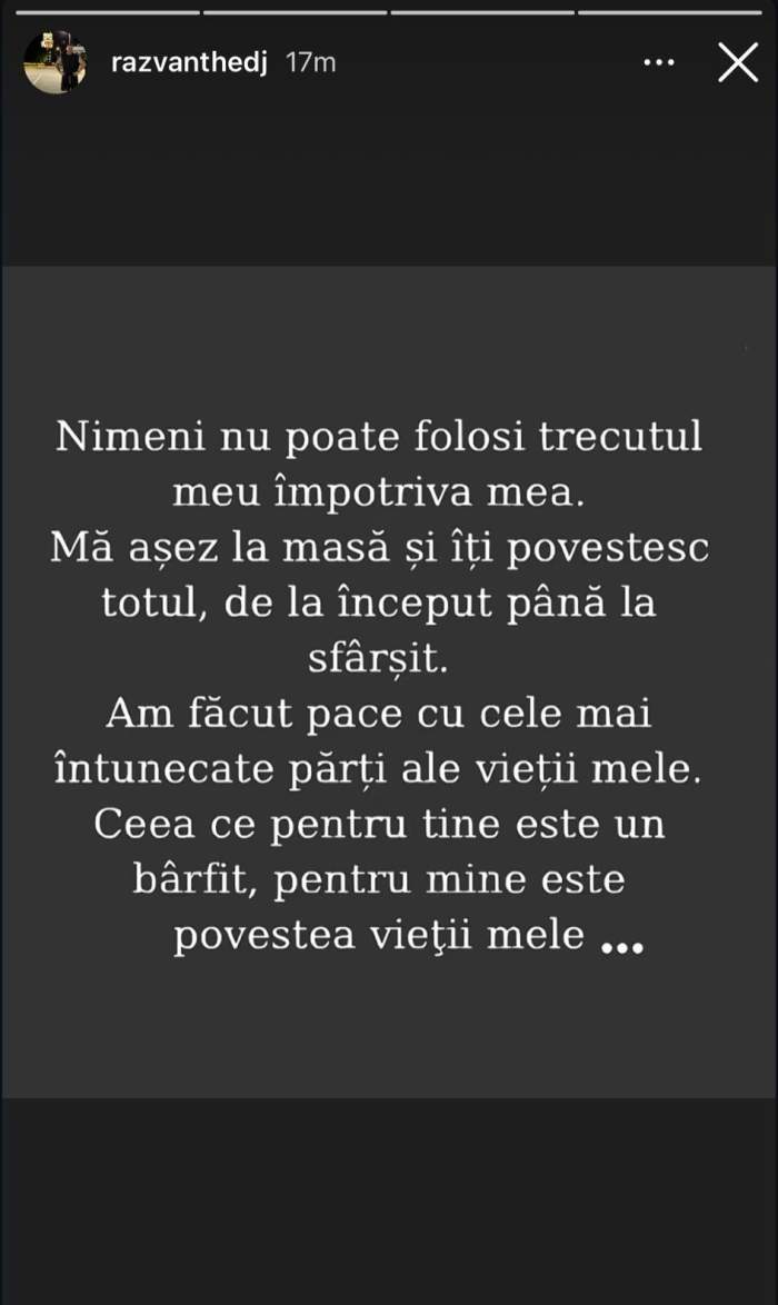 mesajul lui Răzvan Kovacs