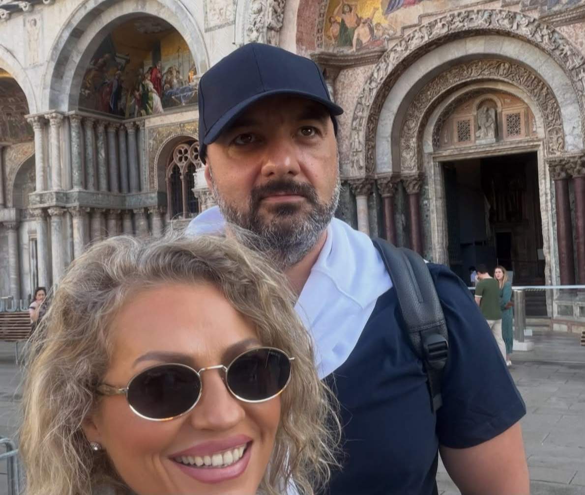 Mirela Vaida și soțul ei