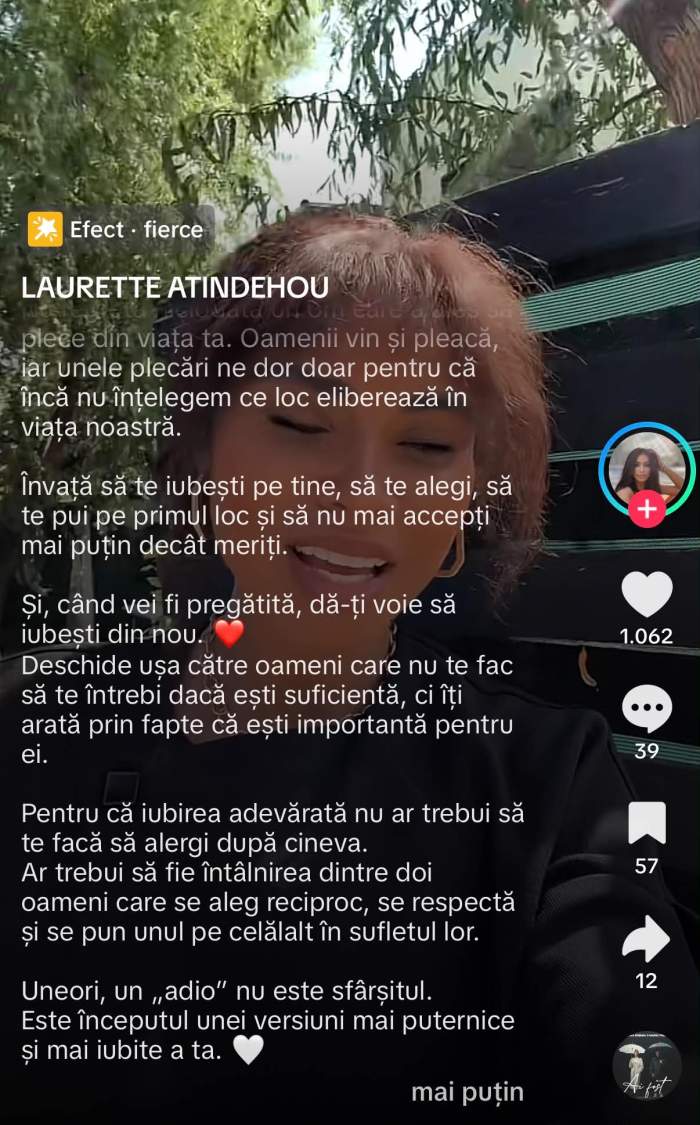 Laurette s-a despărțit de iubit? Mesajul transmis de brunetă ridică semne de întrebare