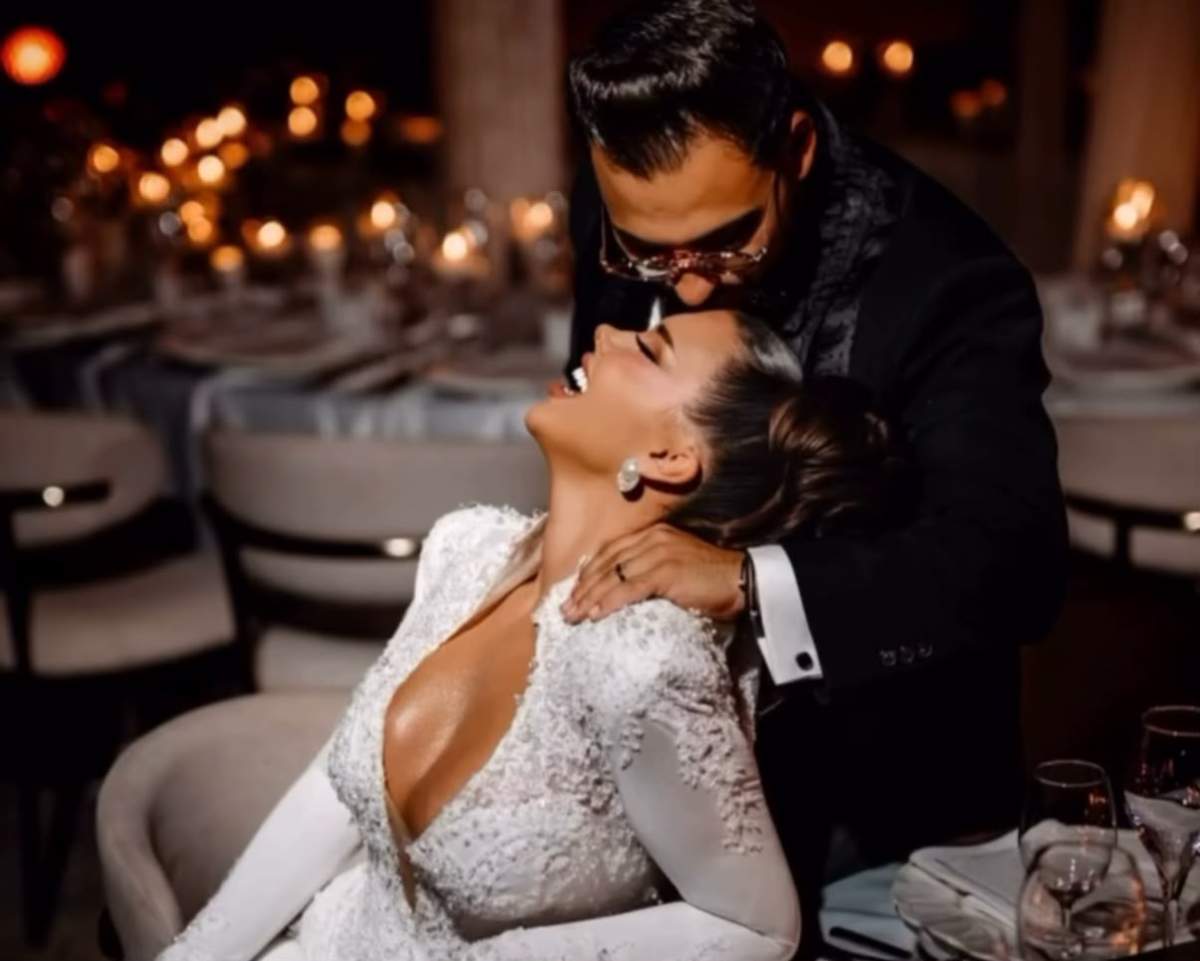 Andra Volos și Robert Lele, în ipostaze romantice