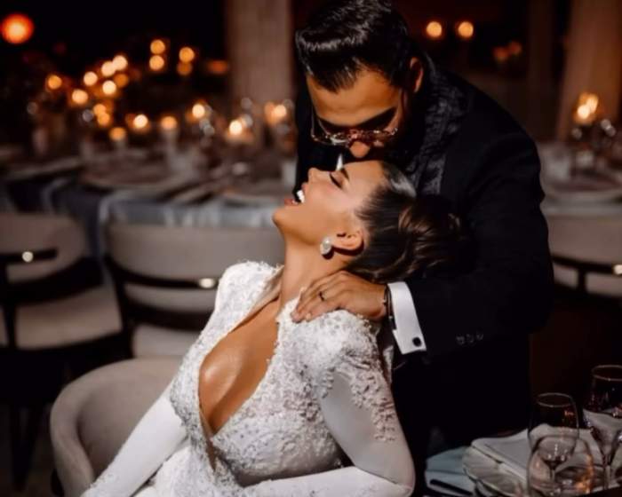 Andra Volos și Robert Lele, în ipostaze romantice