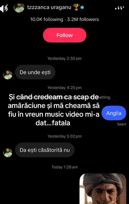 Mesajele trimise de Tzancă Uraganu