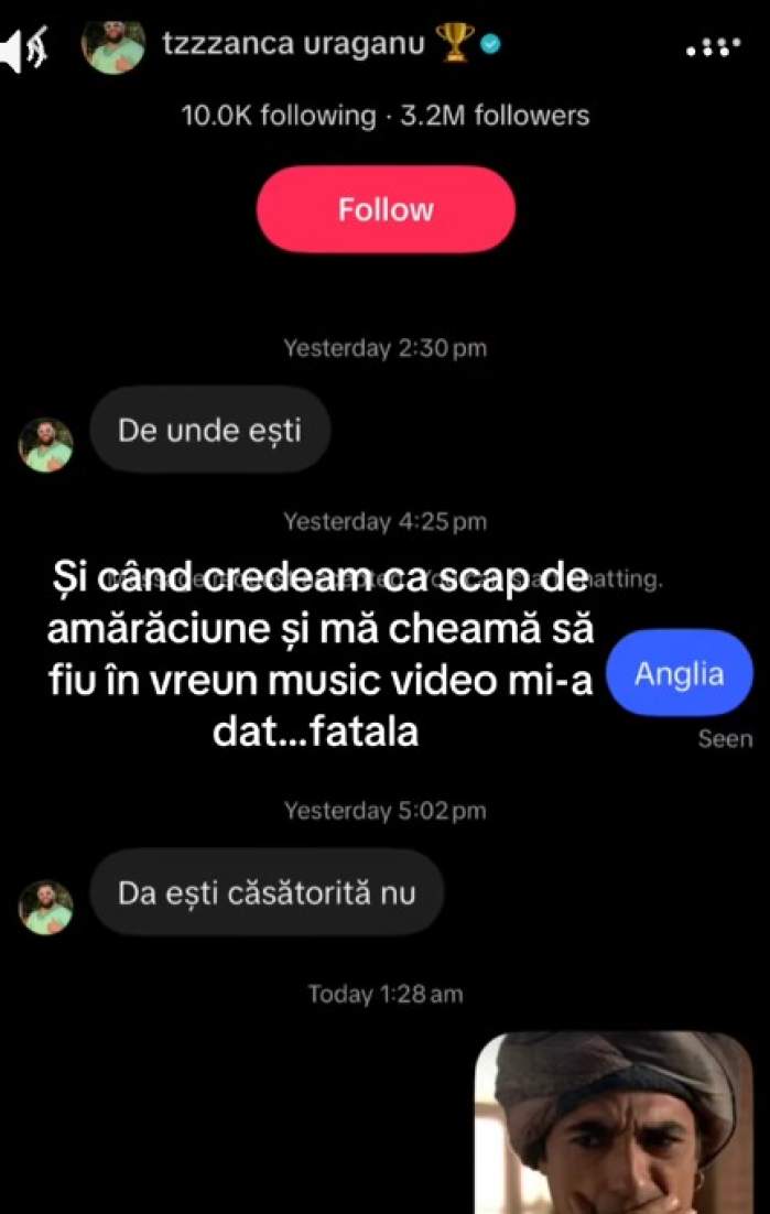 Mesajele trimise de Tzancă Uraganu