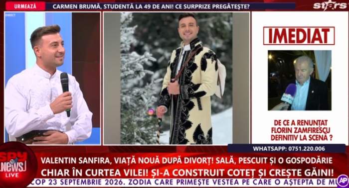 Valentin Sanfira la Spynews TV Live