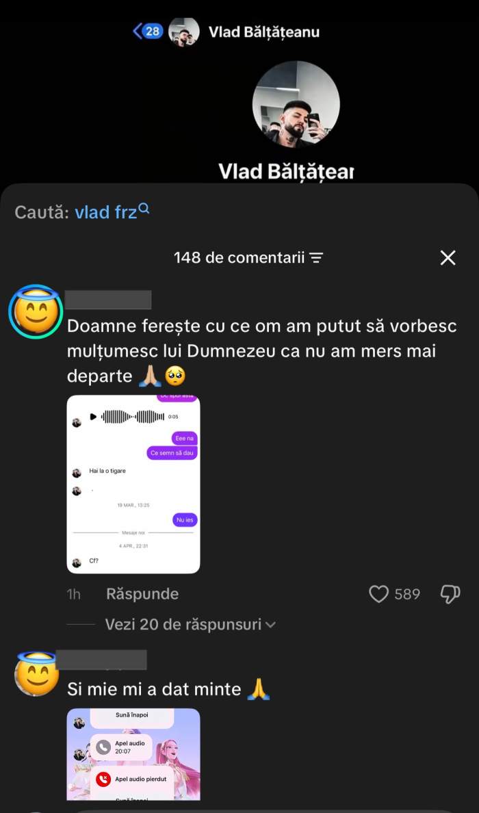 Mesajele fetelor de pe tiktok