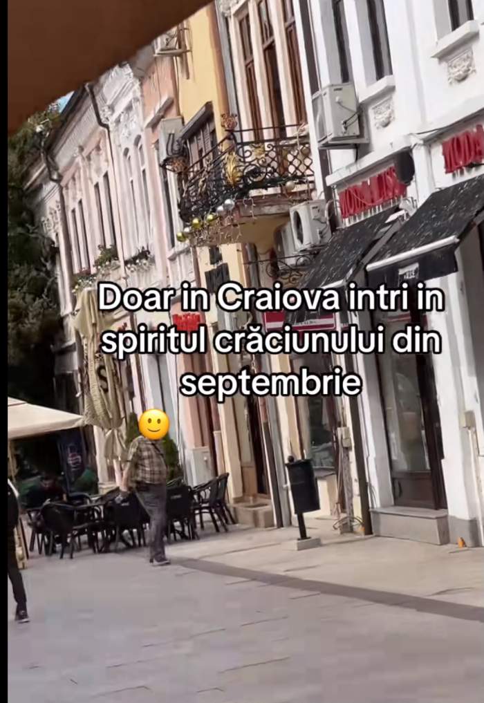 Nici nu s-a terminat septembrie, dar în Craiova au apărut deja decorațiunile de Crăciun. Cum arată orașul