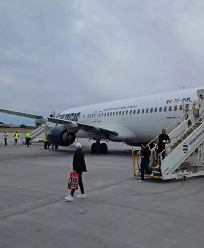 Avionul care a aterizat în București