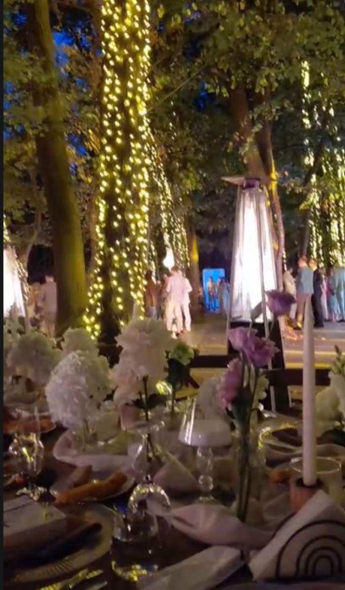 Imagini de la petrecerea de nuntă a fiicei Adinei Buzatu. Sara și Luca au atras toate privirile pe ringul de dans