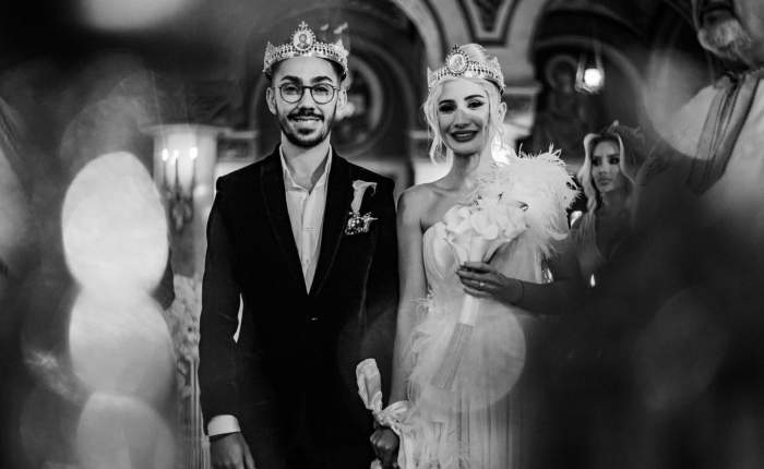 Claudia Puican și Armin Nicoară, în biserică