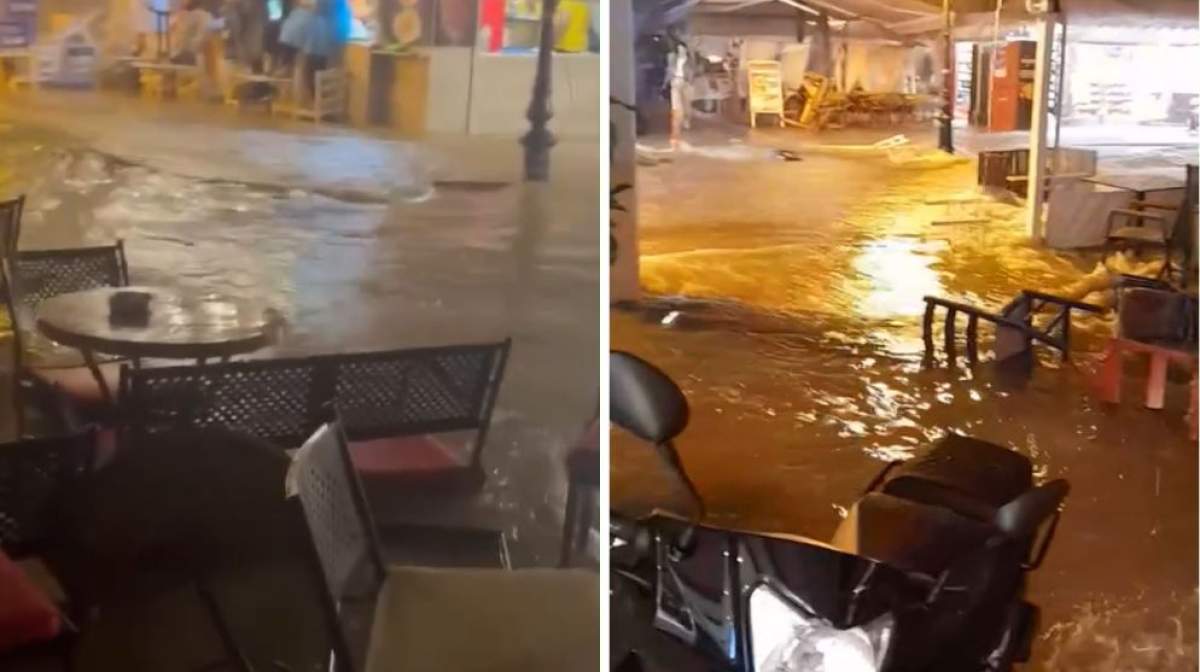 Colaj foto cu inundațiile din Grecia
