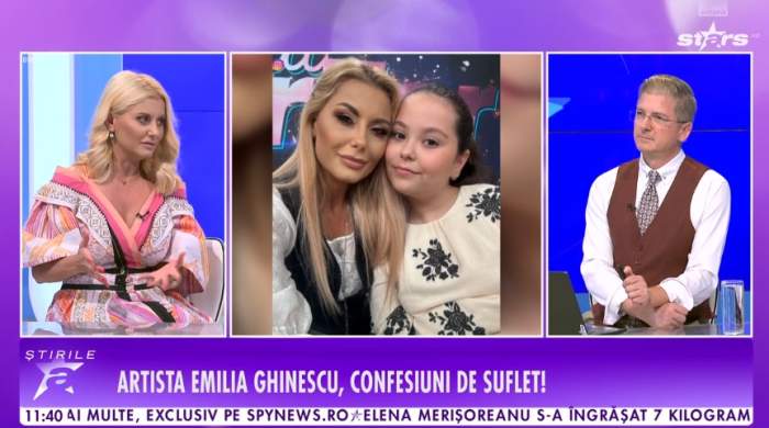 Emilia Ghinescu, la o emisiune