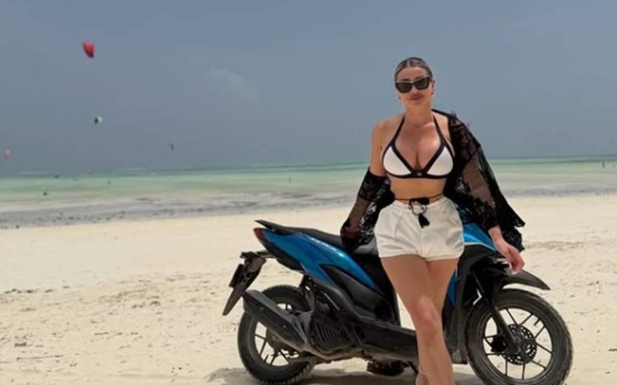 roxana serbanescu pe un motor