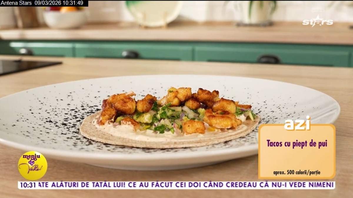 Tacos de piept de pui. Rețeta lui Chef Horia Manea