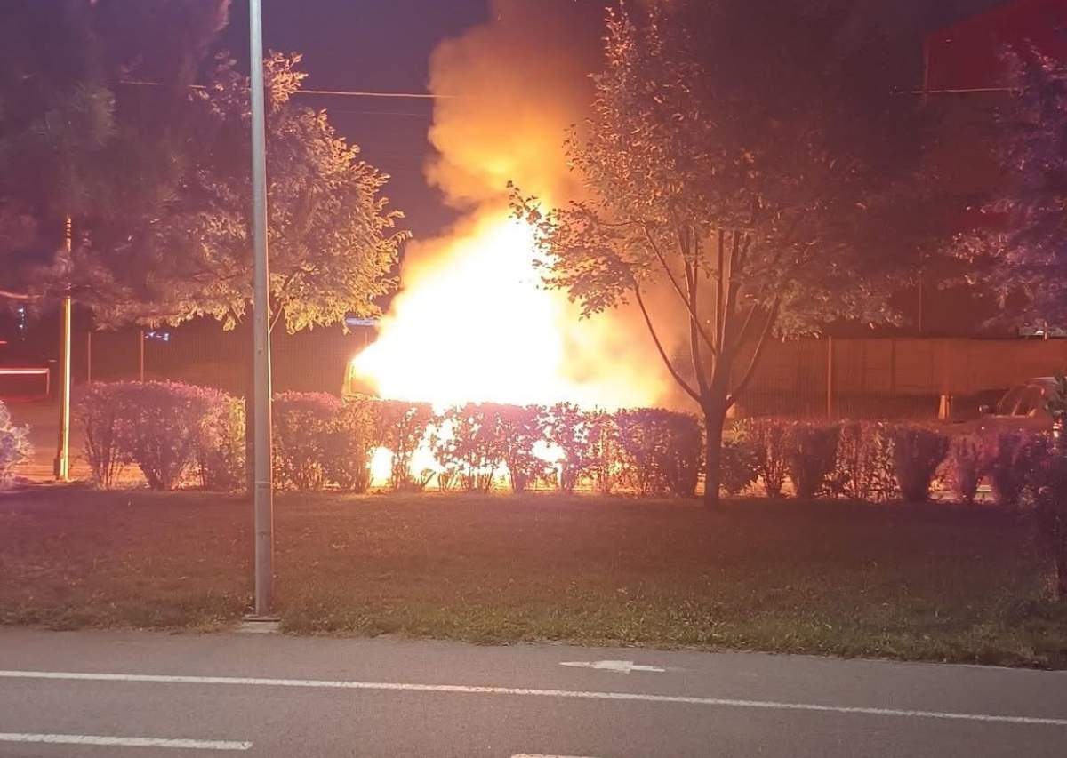 incendiu în București
