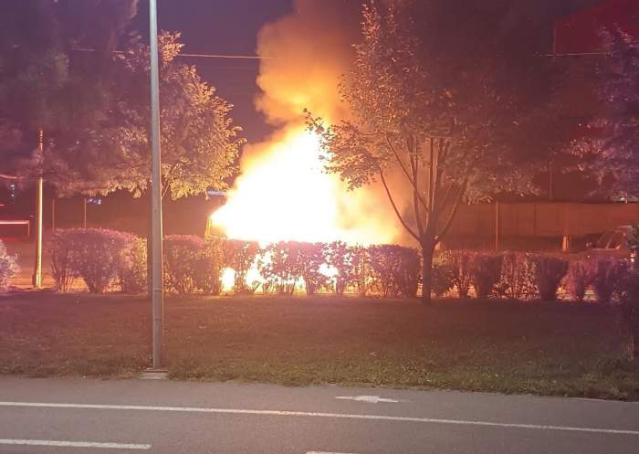 incendiu în București