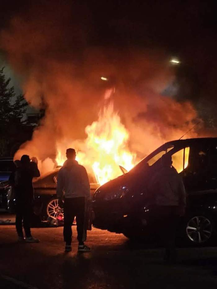 incendiu în București