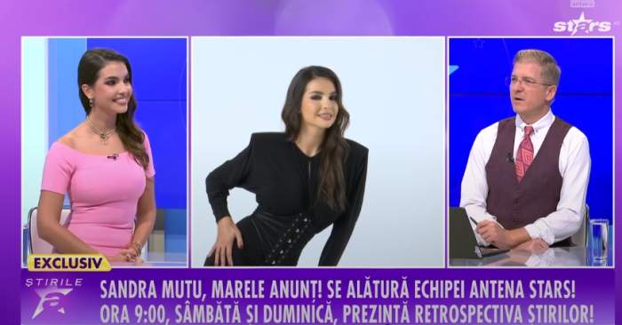 Sandra Mutu la Știrile Antena Stars