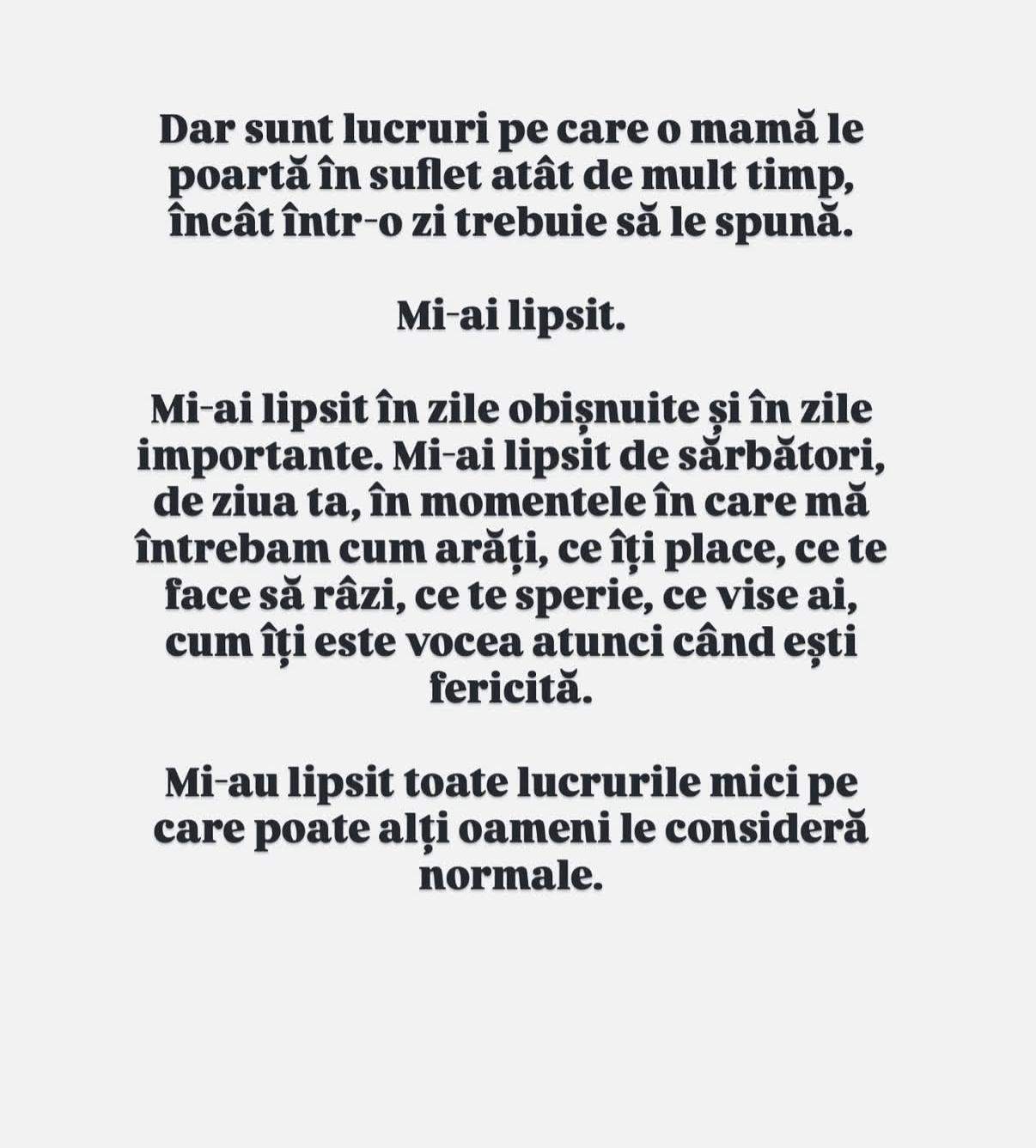 Roxana Blagu, mesaj emoționant pentru fiica ei, la majorat. Ce i-a transmis Oanei după 13 ani de când trăiesc separate: