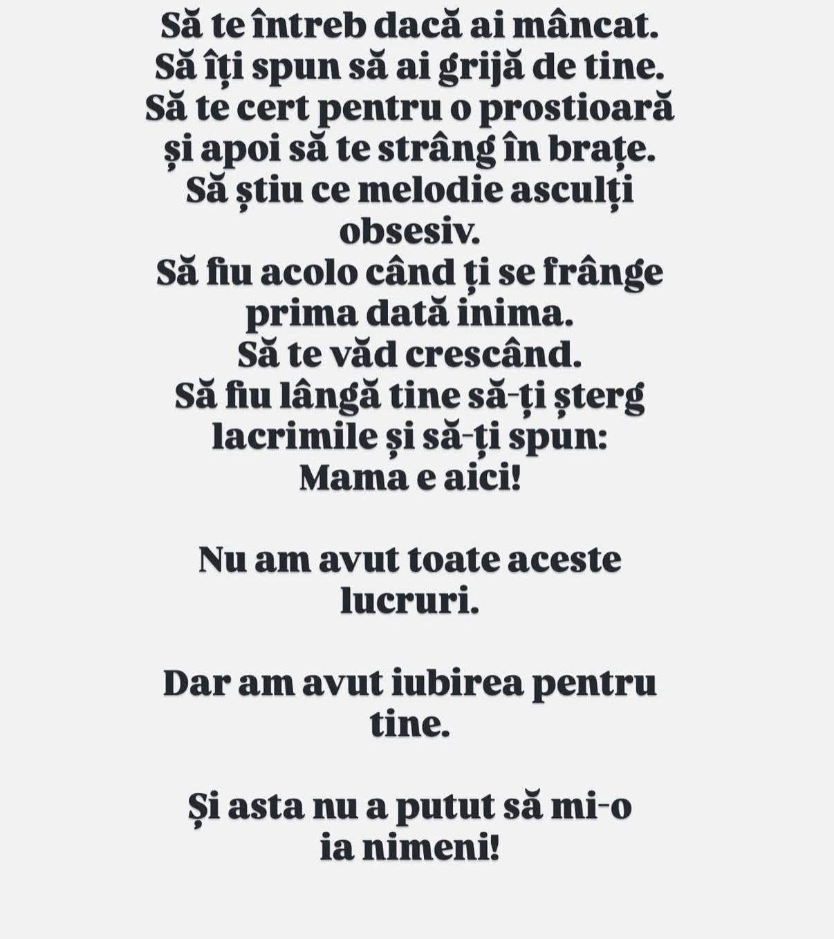 Roxana Blagu, mesaj emoționant pentru fiica ei, la majorat. Ce i-a transmis Oanei după 13 ani de când trăiesc separate: