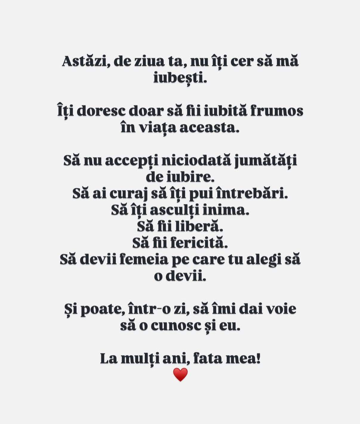 Roxana Blagu, mesaj emoționant pentru fiica ei, la majorat. Ce i-a transmis Oanei după 13 ani de când trăiesc separate: