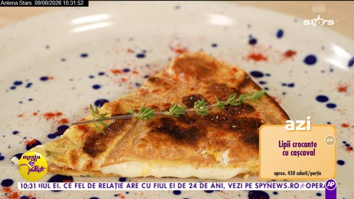 Lipii crocante cu caşcaval, gătite de chef Horia Manea. Rețeta completă