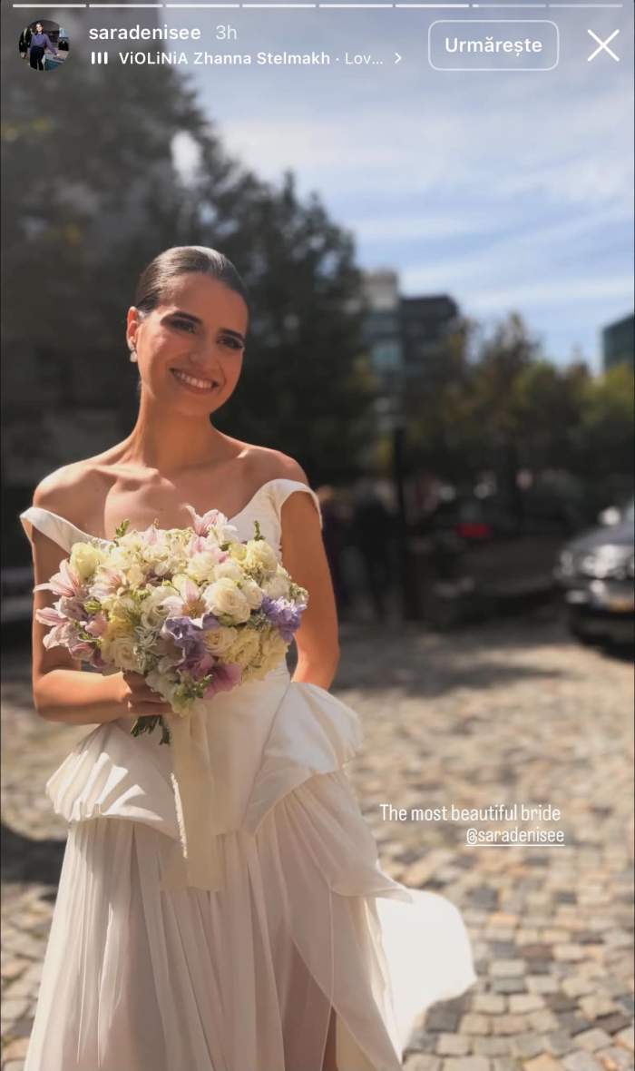 Fiica Adinei Buzatu s-a căsătorit. Primele imagini cu Sara în rochie de mireasă | FOTO