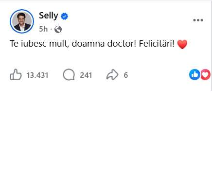 Smaranda Știrbu a absolvit studiile de masterat. Ce mesaj special a avut Selly pentru ea: „Doamna doctor!”