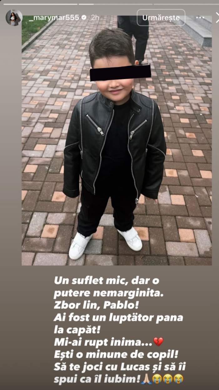 Mesajul scris de Alina Marymar