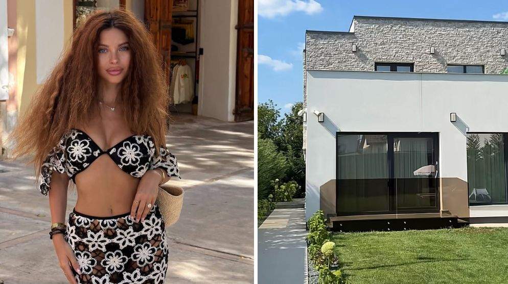 Colaj foto cu Valerie Lungu și casa ei